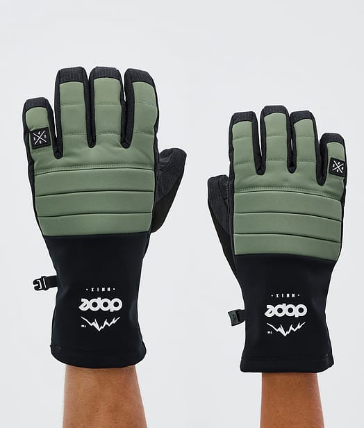 Dope Ace Ski Gloves Moss Green