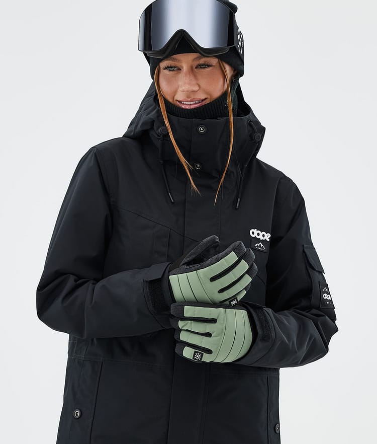 Dope Ace Ski Gloves Moss Green, Image 3 of 5