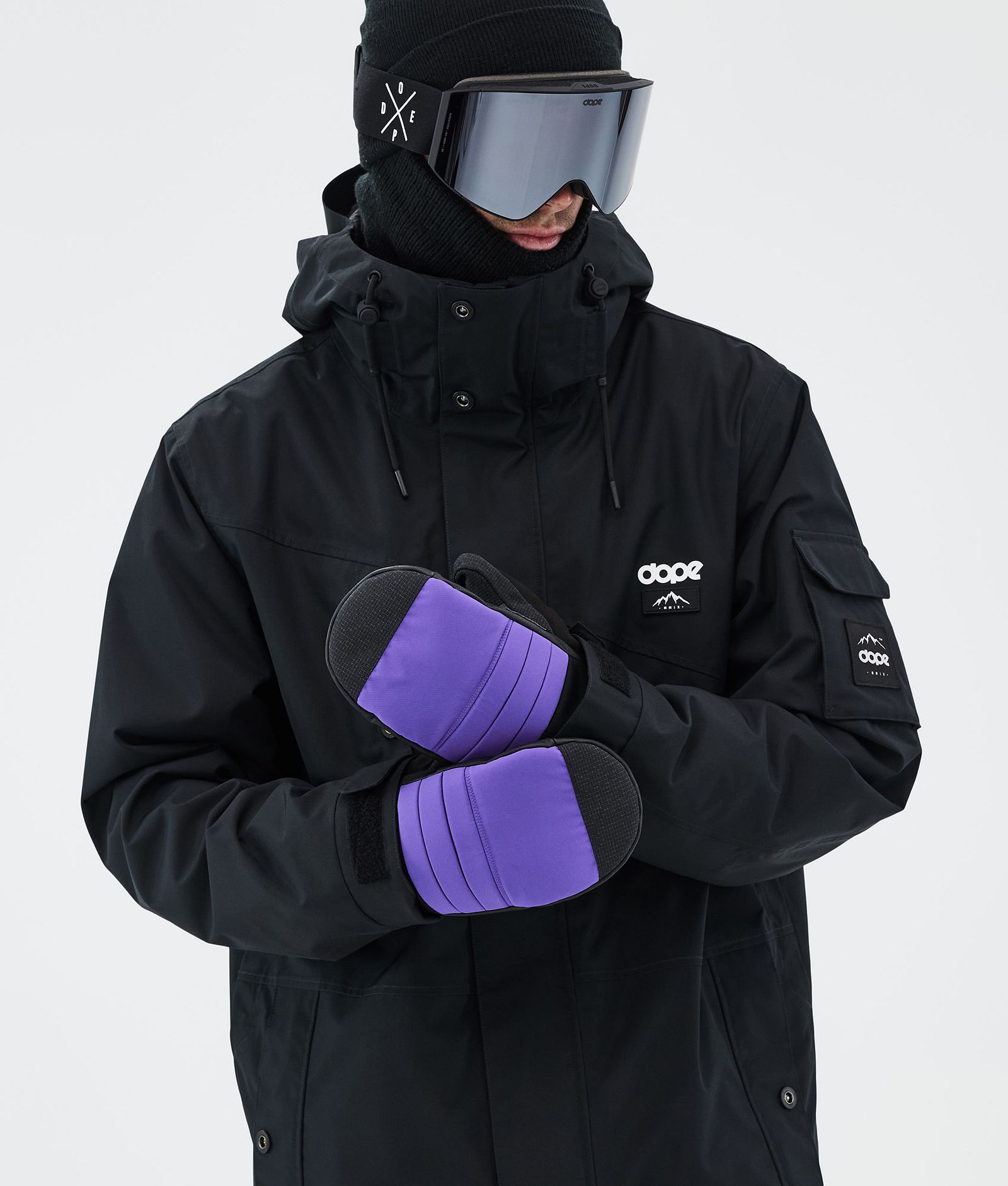 Dope Ace Snow Mittens Vivid Purple, Image 4 of 5