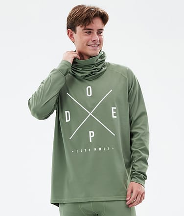 Dope Snuggle Camiseta Térmica Hombre 2X-Up Moss Green