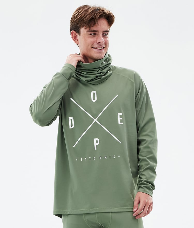 Dope Snuggle Baselayer top Herre 2X-Up Moss Green, Billede 1 af 7