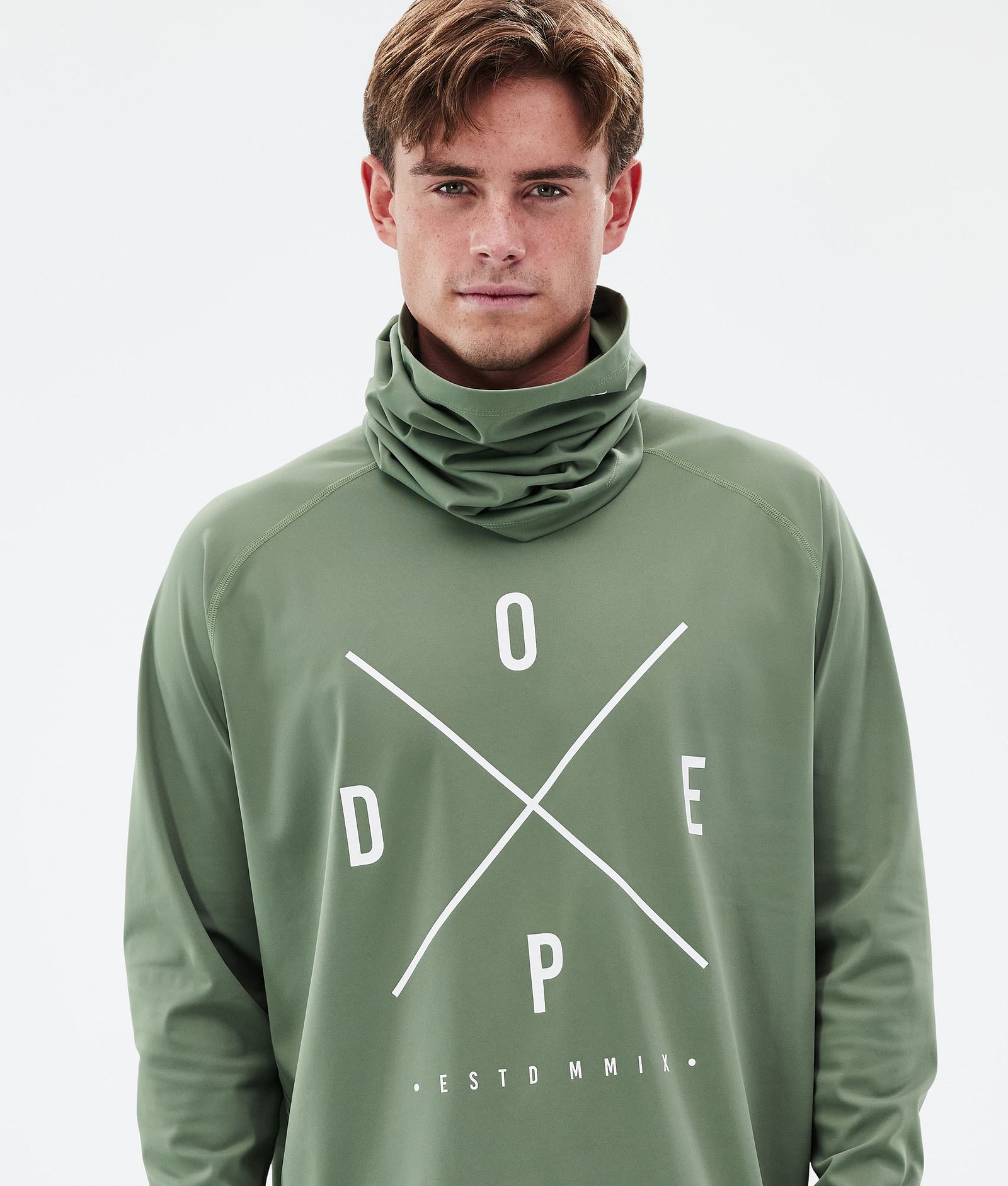 Dope Snuggle Base Layer Top Men 2X-Up Moss Green, Image 2 of 7