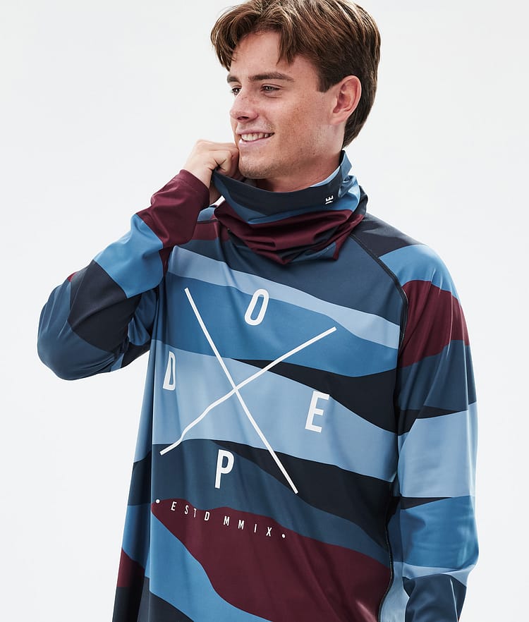 Dope Snuggle Camiseta Térmica Hombre 2X-Up Shards Burgundy Blue, Imagen 2 de 7