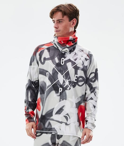 Dope Snuggle Maglia Termica Uomo Spray Black Red