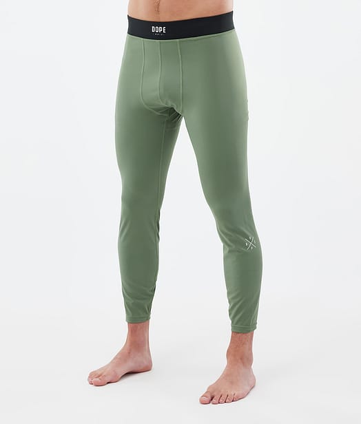 Dope Snuggle Baselayer tights Herre 2X-Up Moss Green