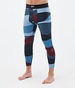 Dope Snuggle Base Layer Pant Men Shards Burgundy Blue