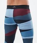 Dope Snuggle Pantalon thermique Homme Shards Burgundy Blue, Image 6 sur 7