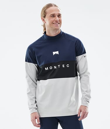 Montec Alpha Camiseta Térmica Hombre Dark Blue/Black/Light Grey