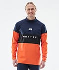 Montec Alpha Tee-shirt thermique Homme Dark Blue/Black/Orange, Image 1 sur 5