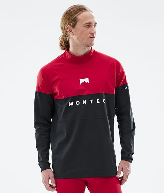 Montec Alpha Top Termiczny Mężczyźni Deep Red/Black