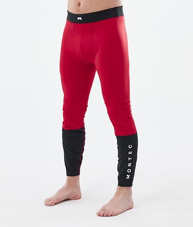 Montec Alpha Pantalón Térmico Hombre Deep Red/Black