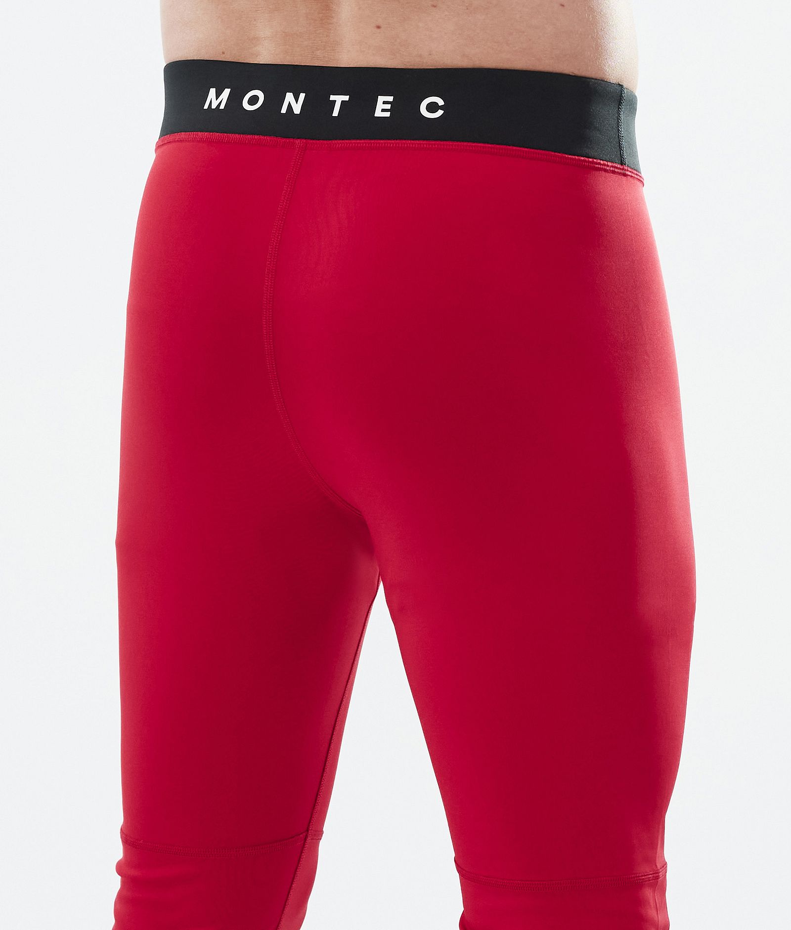 Montec Alpha Legginsy Termoaktywne Mężczyźni Deep Red/Black, Zdjęcie 6 z 7