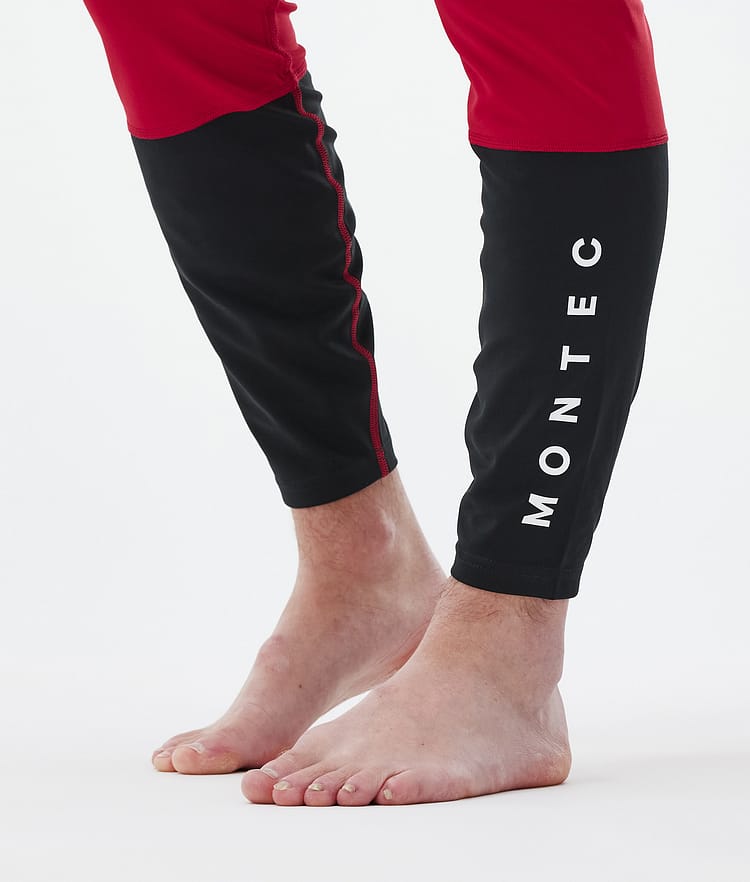 Montec Alpha Legginsy Termoaktywne Mężczyźni Deep Red/Black, Zdjęcie 7 z 7