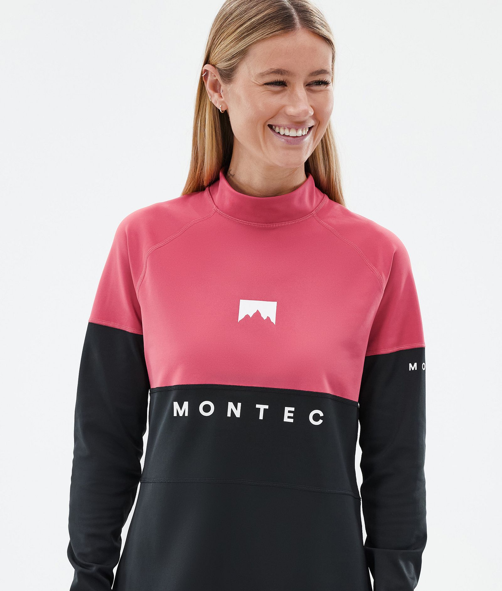 Montec Alpha W Baselayer top Dame Light Red/Black, Billede 2 af 5