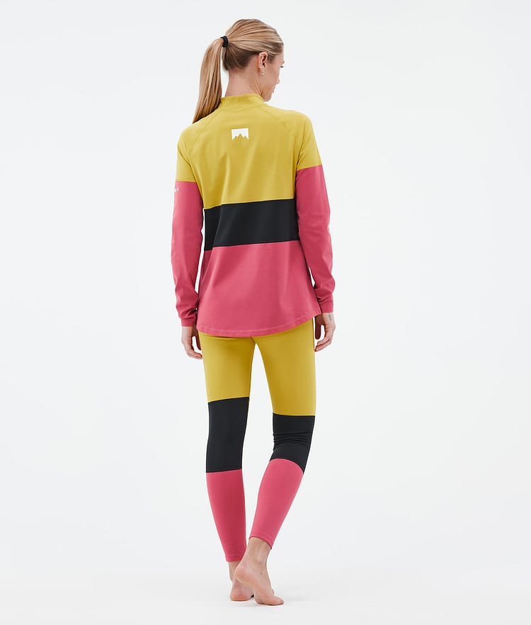 Montec Alpha W Basislaag Top Dames Yellow/Black/Light Red, Afbeelding 4 van 5