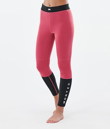 Montec Alpha W Base Layer Pant Women Light Red/Black