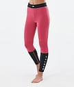 Montec Alpha W Pantalon thermique Femme Light Red/Black