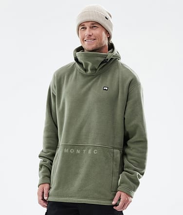 Montec Delta Pile con Cappuccio Uomo Greenish