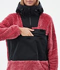 Montec Lima W Fleece Hoodie Damen Light Red/Black, Bild 8 von 8