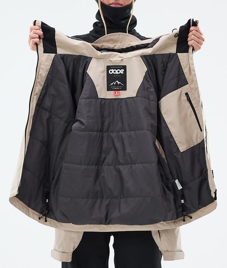 Dope Spartan W Snowboardjakke Dame Sand Renewed, Billede 8 af 8