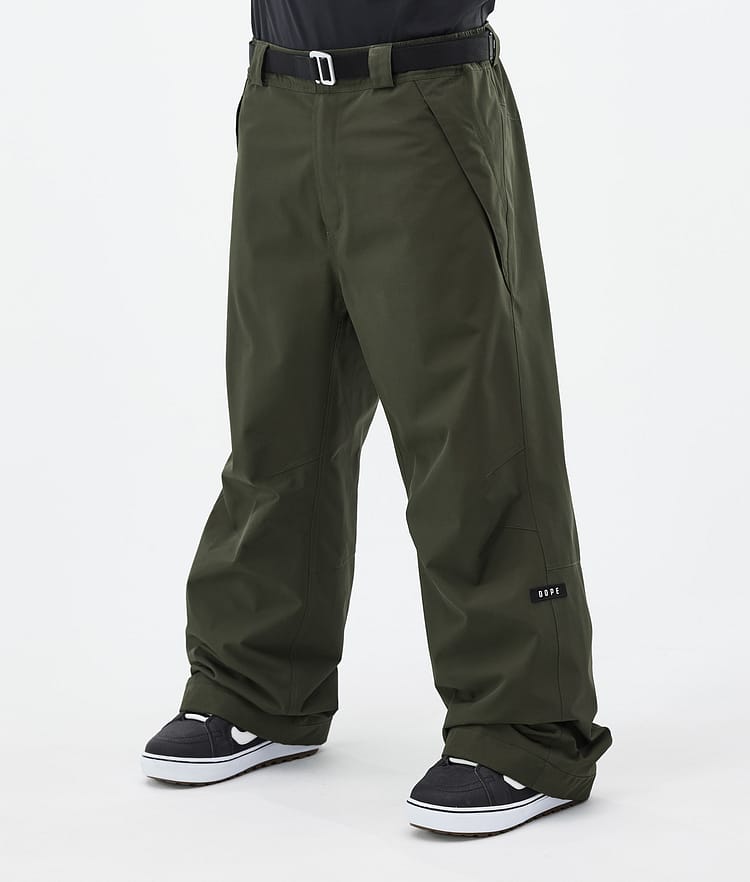 Dope Big Snowboard Pants Men Olive Green Renewed, Image 1 of 5