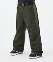 Dope Big Snowboard Pants Men Olive Green