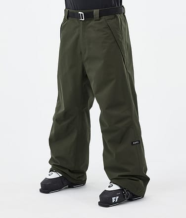 Dope Big Ski Pants Men Olive Green