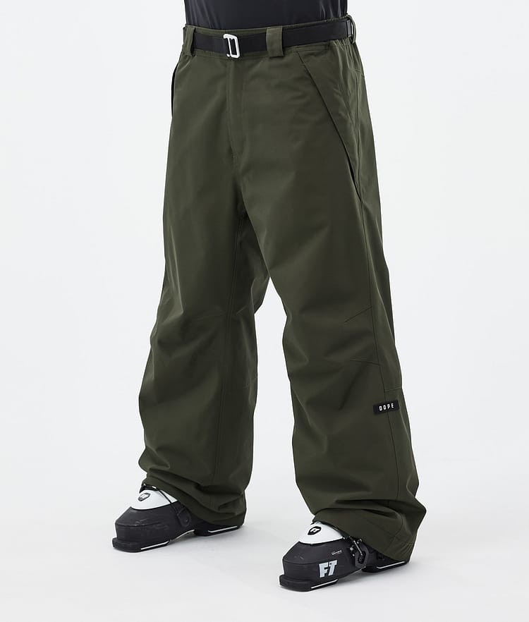 Dope Big Ski Pants Men Olive Green, Image 1 of 5