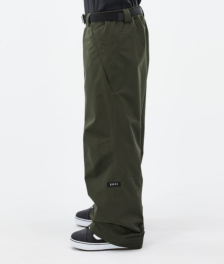 Dope Big Snowboard Pants Men Olive Green Renewed, Image 3 of 5