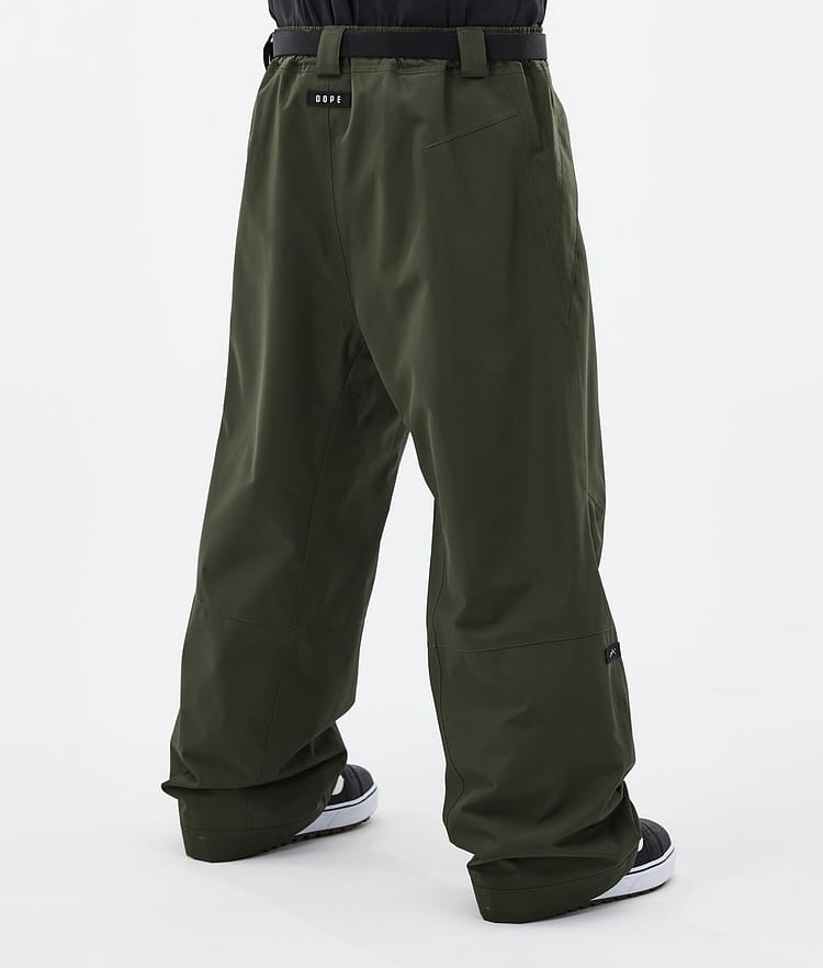 Dope Big Snowboard Pants Men Olive Green Renewed, Image 4 of 5