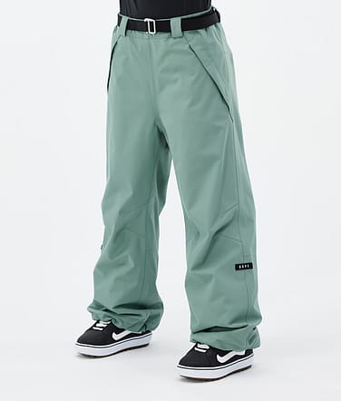 Dope Big W Snowboard Pants Women Faded Green