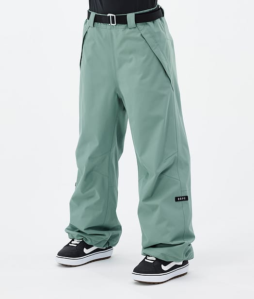 Dope Big W Pantalones Snowboard Mujer Faded Green