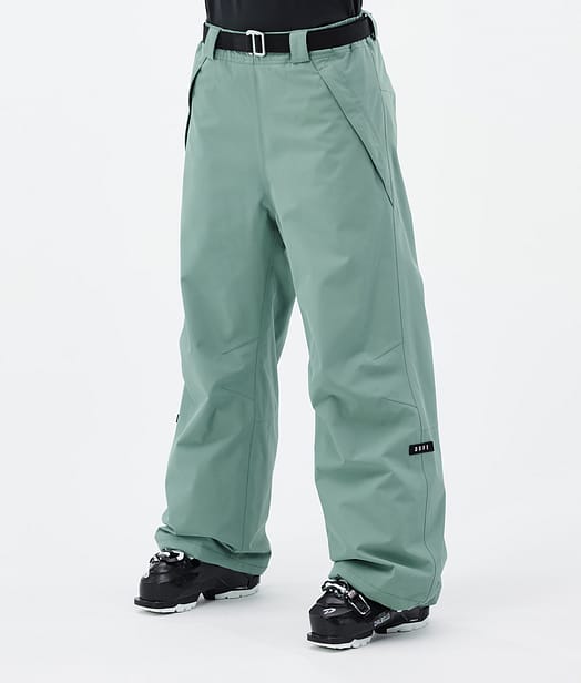 Dope Big W Pantalon de Ski Femme Faded Green