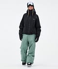 Dope Big W Pantaloni Snowboard Donna Faded Green, Immagine 2 di 5