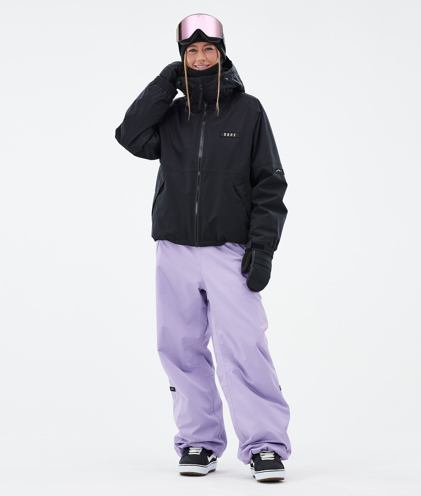 Dope Big W Pantaloni Snowboard Donna Faded Violet, Immagine 2 di 5