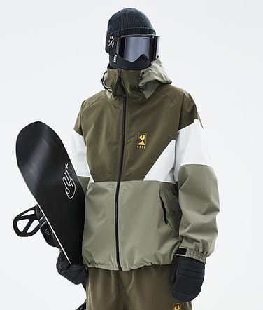 Dope JT Spartan Snowboard Jacket Men Olive Green/Whitish/Greenish