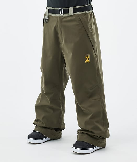 Dope JT Big Snowboard Pants Men Greenish/Olive Green