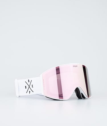 Dope Sight Masque de ski White/Champagne Mirror