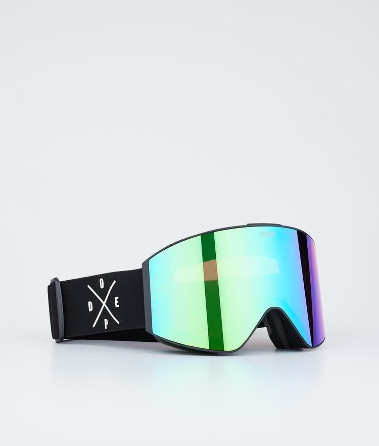 Dope Sight Ski Goggles Black/Green Mirror, Image 1 of 6