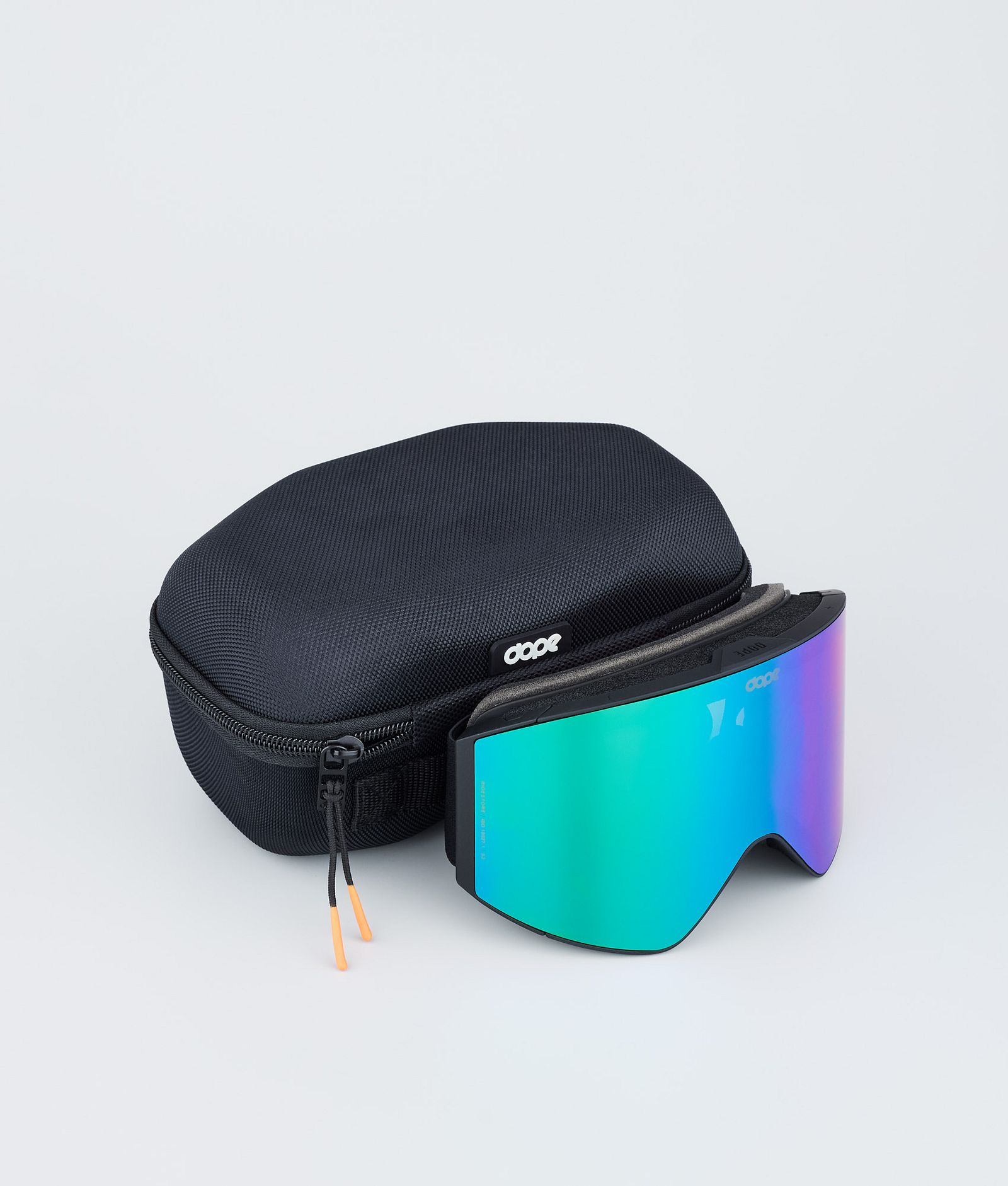 Dope Sight Ski Goggles Black/Green Mirror, Image 4 of 6