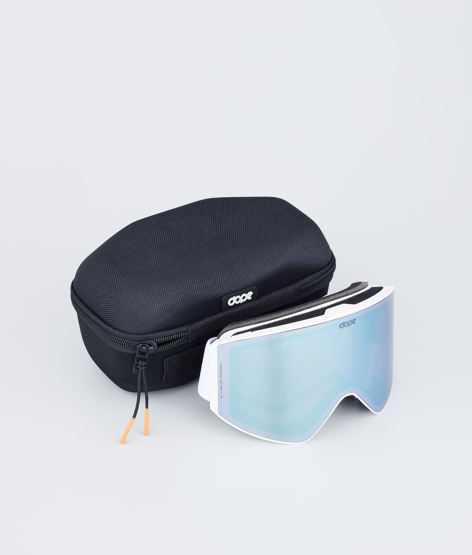 Dope Sight Ski Goggles White/Blue Mirror, Image 4 of 6