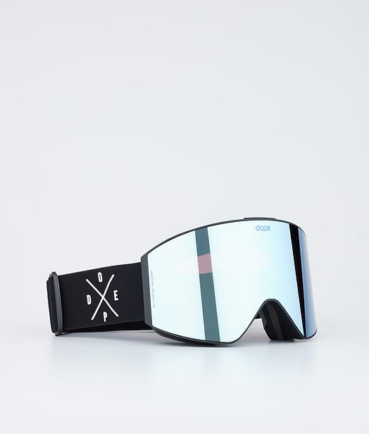 Dope Sight Masque de ski Black/Blue Mirror