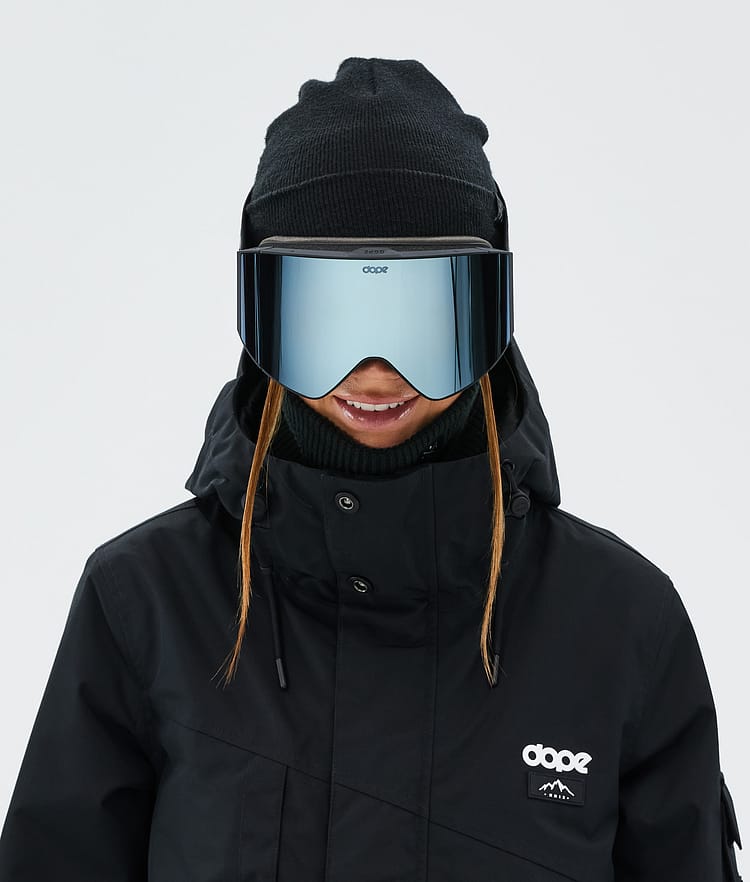 Dope Sight Ski Goggles Black/Blue Mirror, Image 3 of 6