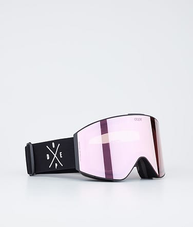 Dope Sight Masque de ski Black/Pink Mirror