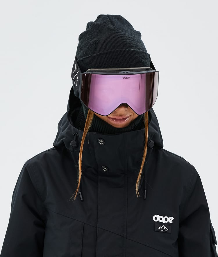 Dope Sight Masque de ski Black/Pink Mirror, Image 2 sur 6