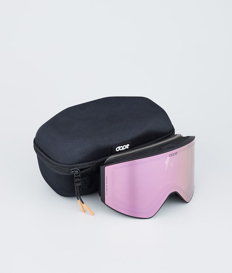 Dope Sight Ski Goggles Black/Pink Mirror, Image 4 of 6