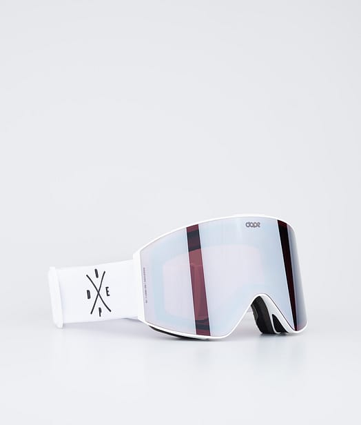 Dope Sight Ski Goggles White/Silver Mirror