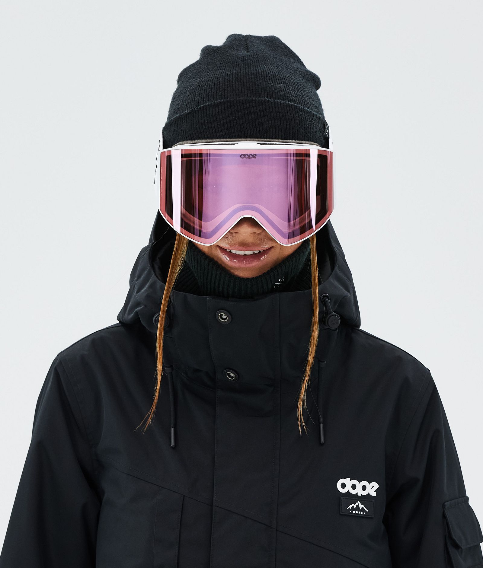 Dope Sight Masque de ski White/Pink Mirror, Image 2 sur 6