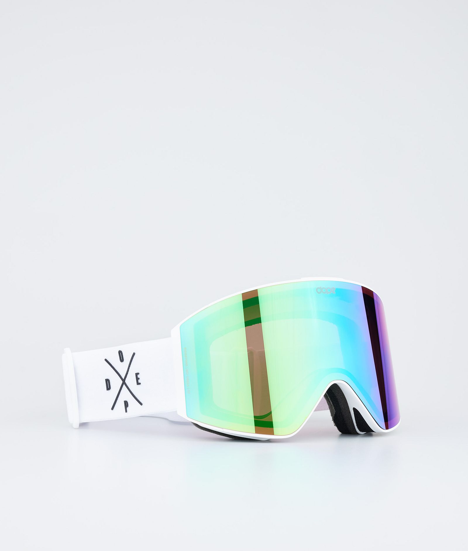 Dope Sight Skibriller White/Green Mirror, Billede 1 af 6