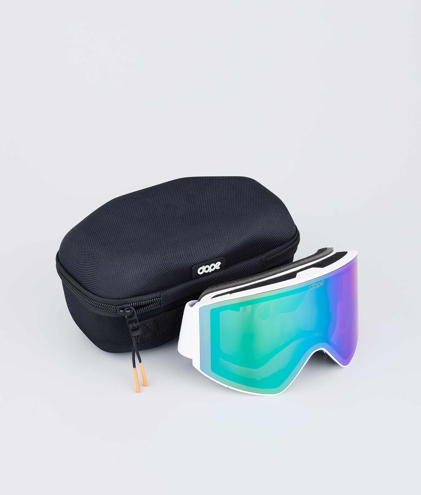 Dope Sight Skibriller White/Green Mirror, Billede 4 af 6